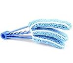 Ashley Housewares Triple Venetian Blind Cleaner - Removable, Hand Washable Microfibre Fabric Duster For Wet Or Dry Cleaning Of Slats
