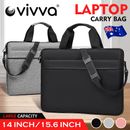 Vivva Laptop Sleeve Carry Case Cover Bag For Macbook HP Dell 14" 15.6" Notebook