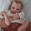 KSBD Lifelike Reborn Baby Dolls - 18 Inch Realistic Newborn Baby Dolls Girl, Real Life Baby Dolls with Soft Weighted Body, Real Baby Reborn Gift Set for Kids Age 3+