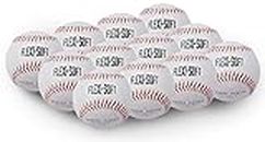 PowerNet Flexi Soft Baseballs 12 Pack | Cushioned Core Safety Ball | Reduced Impact | Perfect for Batting Practice and Training Young Players