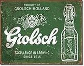 Grolsch Beer Excellence Tin Sign 8X12in