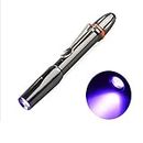 POCKETMAN Mini UV Taschenlampe 395nm UV Taschenlampe LED Stift Taschenlampe Tragbar mit Clip für Urinfleckerkennung und Bargelderkennung Licht (1 Pack)