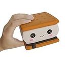 Delightful S'More Squishies - Kids' Birthday Gift, Adorable Sandwich Cookie Stress-Relief Toy