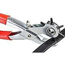 PUHBRHY Metal Hole Punch Pliers Repair Tool/Waist Band, Belt Punching Machine with Multiple Hole Sizes