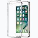 TheGiftKart Back Cover Case for iPhone 7 Plus/iPhone 8 Plus | Best Camera Protection | Inbuilt Dust Plugs & Anti-Slip Grip | Ultra Clear Back Case for iPhone 7 Plus / 8 Plus (Silicone, Transparent)