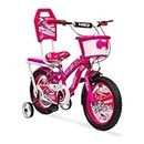 VESCO Cycles for Kids 14T Bike with Balance tyre | Freestyle Kids Street 14 Inch Bicycle for Girls Ages 3-5 Years (Pink)