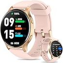 Smart Watches for Women,Smart Watch (Answer/Make Call), 100 Sports Modes Fitness Tracker Watch with Heart Rate Monitor, Blood Oxygen, Sleep Monitor, IP68 Waterproof Pedometer for iOS
