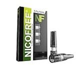 Nicofree Cigarette Safety Filters - Black for Cigarettes/Dokha/Medwakh Pipe (35 Filters) 5 packs