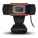 AE Securities HD Webcam with Microphone, Auto Focus HD 720P Web Camera for Video Calling Conferencing Recording, PC Laptop Desktop, Online Classes, USB Webcams Play and Plug