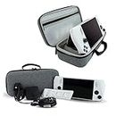 Hard Case for ASUS ROG Ally Game Console, Wrist Strap Carry Bag for Rog Ally Game Console and Accessories Multifunctional Travel Bag (Grey)