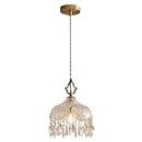 Chandelier Brass Kitchen Island Light Chandelier, Rustic Farmhouse Pendant Light Fixture with Crystal Glass Shade, Kitchen Island Hanging Lamp for Dining Room Over Sink Hallway (Size : 15cm) peace