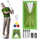 zerotop Golf Trainingsmatte für Swing Detection Batting Analysis Swing Path and Correct Hitting Posture Golf Practice Mat, 10 x 20in Professionelle Golf Übungsmatte Golfübungsgeräte für Indoor Outdoor