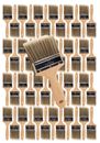 48PK 3"Flat House Wall,Trim Paint Brush Set Home Exterior or Interior Brushes