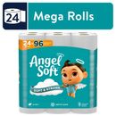 Toilet Paper, 24 Mega Rolls, Soft and Strong Toilet Tissue
