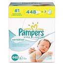 Pampers Baby Wipes Sensitive 7X Refill, 448 Diaper Wipes