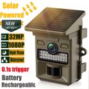 Cámara solar de vida silvestre Campark 1080P 24 MP juego de sendero cámara de caza PIR visión nocturna
