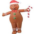 Christmas Inflatables Gingerbread Man Costume-Inflatable Christmas Costume Women/Men,Funny Xmas Outfits Halloween Costume
