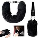 Travel Pillow Stuffable with Clothes, Multifunctional Stuffable Travel Pillow Transformable and Expandable U Shaped Neck Pillow for Traveling by Car or Plane Fits 3 Days' Essentials