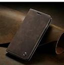 ClickCase™ for iPhone 11 pro Max (6.5") Sheepskin Series Faux Soft Leather Wallet Flip Case Kick Stand with Magnetic Closure Lightweight Slim Flip Cover for iPhone 11 pro Max (6.5") (Coffee Brown)