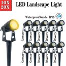 10X 12V 5W COB LED SpotLights Waterproof Outdoor Garden Yard Landscape Lights