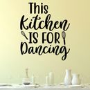 Esta cocina es para bailar pegatina de pared calcomanía cita cocina horneado decoración del hogar