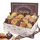Broadway Basketeers Condolence Sympathy Gift Baskets, Fresh Baked Assorted Brownies & Cookies Gift Box, Individually Wrapped Desserts Care Package for Condolences, Memorial, Remembrance