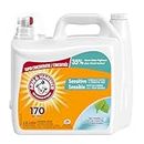 Arm & Hammer Liquid Laundry Detergent for Sensitive Skin, Super Concentrated, Skin Friendly Fresh Scent, 170 Loads, 5.03-L
