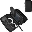 UNIGEAR Pro Hard Travel Tech Organizer Case Bag for Electronics Accessories Charger Cord Portable External Hard Drive USB Cables Power Bank SD Memory Cards Earphone Flash Drive (Black)