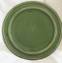 Antiqued Wood Charger Plate Tray Pier 1 Imports 13"D Round Rustic Green Country