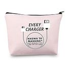 MBMSO Charger Zipper Bag Organizer Charger Travel Bag USB Pouches Electronic Organizer Travel Cable Accessories Bag, Charger Bag pink,