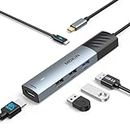 MOKiN USB C Hub, 5 in 1 USB C Multiport Adapter 8K HDMI(DP1.4 with DSC), 100W PD, 3 USB-A Data Ports, USB C Dongle for MacBook Pro/Air, iPad Pro, iMac, iPhone 15 Pro/Pro Max,XPS, Dell, Lenovo Thinkpad