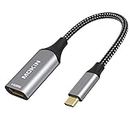 USB C to HDMI Adapter 4k, Type-C to HDMI Connector for Monitor, Thunderbolt 3 Compatible USB-C to HDMI Cord for MacBook pro 2022 iPad 2021 Dell XPS Surface Pro 8 VivoBook Flip 14 Aspire 5 etc