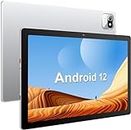 Lville Tablet 10 Pulgadas, Android 12 Tablets Quad-Core, 2GB RAM + 32GB ROM(128GB TF),WiFi, Bluetooth, IPS 1280 * 800,Baterías 5000mAh (Plata)