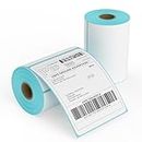 FungLam 2 Rolls 4x6 Direct Thermal Printer Labels 500 Shipping Labels Compatible with Zebra, Rollo Label Printer, Peforated Postage Thermal Labels, Permanent Adhesive, 250 Labels/Roll