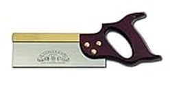 Lynx 8-Inch Dovetail Saw with Full Handle and Filed for Cross Cutting (20 TPI) – Made in Sheffield, England