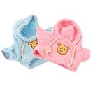 ibasenice Kids Costume 2pcs Bear Clothes Outfit Stuffed Animal Clothes Pajamas Plushie Clothes Clothes 30cm Bear Accessories for Your Own Stuffed Animals Bears Small Pet A Girls Outfits