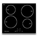 Kleenmaid Induction Cooktop with Quartz Grey Graphics, 60 cm Size, Black