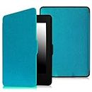 MOCA SmartShell Flip Case Cover for Amazon Kindle Paperwhite 1 2 3 2012, 2013, 2014 and 2015 New 300 PPI Flip Cover Flip Case (Light Blue)