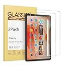 TiKeDa 2-Pack Screen Protector for Amazon Fire HD 10 Tablet (2023/2021,13th/11th Generation) /Fire HD 10 Plus/HD 10 Kids/Kids Pro Tablet 2021, 9H Hardness Tempered Glass Guard for Fire 10