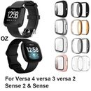 For Fitbit Versa 4 3 2 Sense 2 1 Screen Protector Cover TPU Case Full Coverage