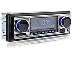 FYPLAY Classic Bluetooth Car Stereo, FM Radio Receiver, Hands-Free Calling, Built-in Microphone, USB/SD/AUX Port, Support MP3/WMA/WAV, Dual Knob Audio Car Multimedia Player, Remote Control