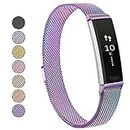 Vancle Bands Compatible with Fitbit Alta HR Band/Fitbit Alta Band for Women Men, Breathable Stainless Steel Loop Mesh Strap with Unique Magnet Lock for Fitbit Alta HR (No Tracker) Colorful