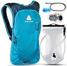 jTRYBE Water Backpack for Running, Biking with Hydration Bladder 2L. Awesome Water Backpack for Hiking. Bonus Bite Valve and Brush. Great Running Water Backpack for Women Men. Kids Hydration Backpack