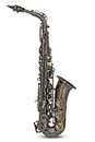 Roy Benson Saxofón Mib-Alt AS-202A (Cuerpo de latón de primera calidad y llave de Fa# agudo, incl. boquilla, en estuche rectangular fácil de transportar, con práctico juego de mochila), Antiguo
