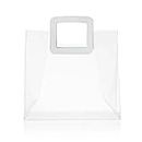 10 x Transparent PVC Handbags, Clear Tote Bags for Shopping & Wedding Souvenirs, Multi-Size Accessory Packs (S/M/L), Ideal for Event Giveaways and Retail