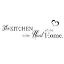 The Kitchen is The Heart of The Home - Adesivi da parete in vinile, rimovibili, per cucina, soggiorno, sala da pranzo, decorazione per la casa