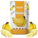 Nectar Superfoods Freeze Dried Banana | No Preservatives, No Added Sugar, Healthy Dried Fruit | 100% Natural, Vegan, Gluten Free Snack for Kids and Adults | 20 gram Pouch (PACK OF 1)