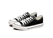 Robbie jones Casual Sneakers Canvas Colour Shoes for Girls and Women Black
