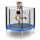 FIRST PLAY 6 Foot Trampoline/72 Inch Trampoline with Enclosure Net I for Kids & Adults I Indoor & Outdoor Trampoline I Fitness & Exercise Trampoline I with Safety Net