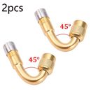 High Quality Gas Nozzles 2 Piece Gold 45 Degrees Balance Scooter Bicycle